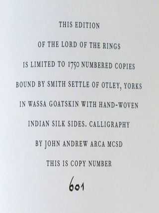 THE HOBBIT AND THE LORD OF THE RINGS Folio Society