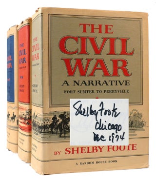 Item #175992 THE CIVIL WAR : A NARRATIVE IN 3 VOLUMES SIGNED Fort Sumter to Perryville;...