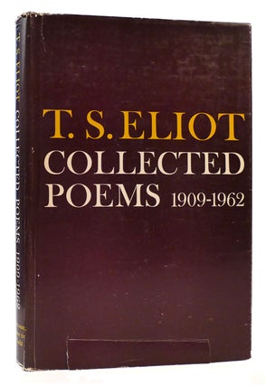 Item #176189 COLLECTED POEMS 1909-1962. T. S. Eliot