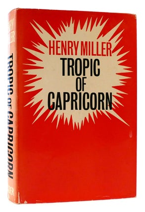 Item #176616 TROPIC OF CAPRICORN. Henry Miller