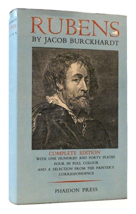 Item #177957 RECOLLECTIONS OF RUBENS. Jacob Burckhardt