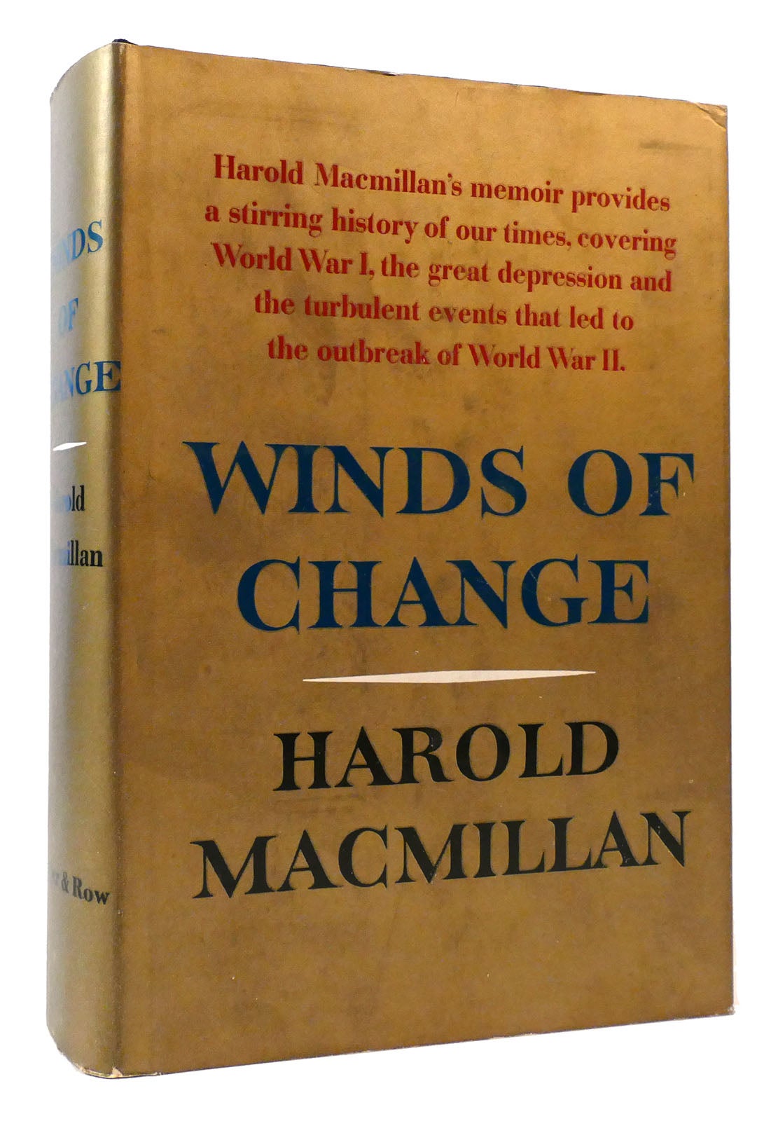 WINDS OF CHANGE | Harold MacMillan | First Edition; First Printing