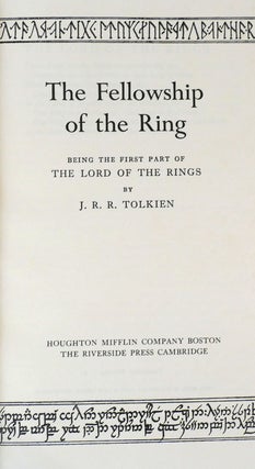 THE LORD OF THE RINGS - THE FELLOWSHIP OF THE RING, THE TWO TOWERS, THE RETURN OF THE KING