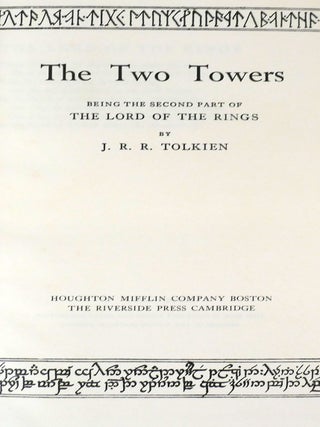 THE LORD OF THE RINGS - THE FELLOWSHIP OF THE RING, THE TWO TOWERS, THE RETURN OF THE KING