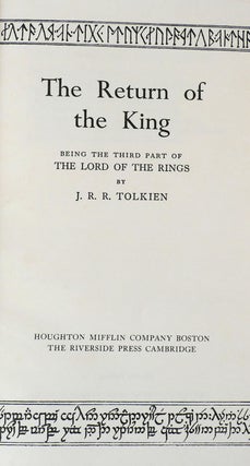 THE LORD OF THE RINGS - THE FELLOWSHIP OF THE RING, THE TWO TOWERS, THE RETURN OF THE KING