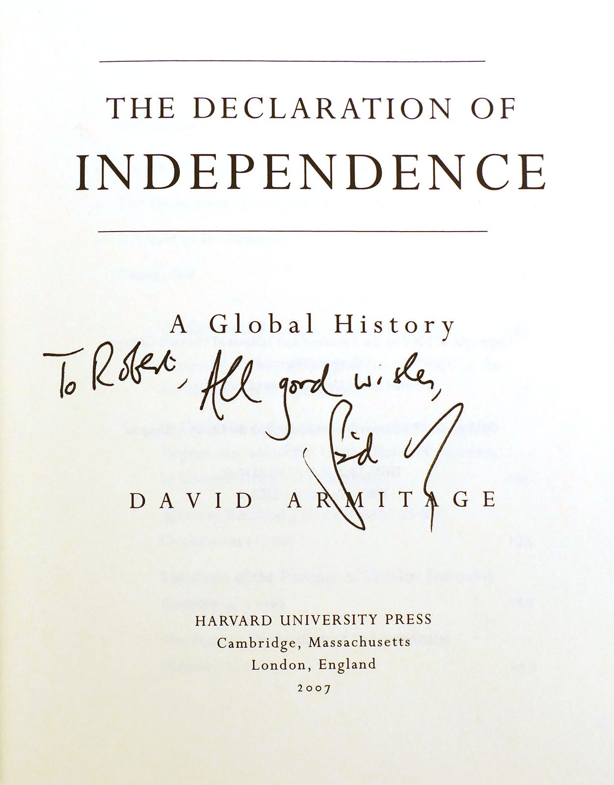 THE DECLARATION OF INDEPENDENCE SIGNED A Global History | David ...