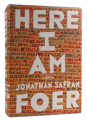 Item #178950 HERE I AM. Jonathan Safran Foer