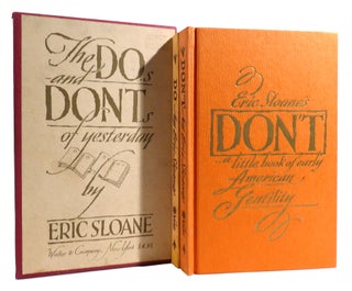 Item #179240 THE DO'S AND DONT'S OF YESTERDAY. Eric Sloane