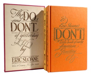 Item #179241 THE DO'S AND DONT'S OF YESTERDAY. Eric Sloane