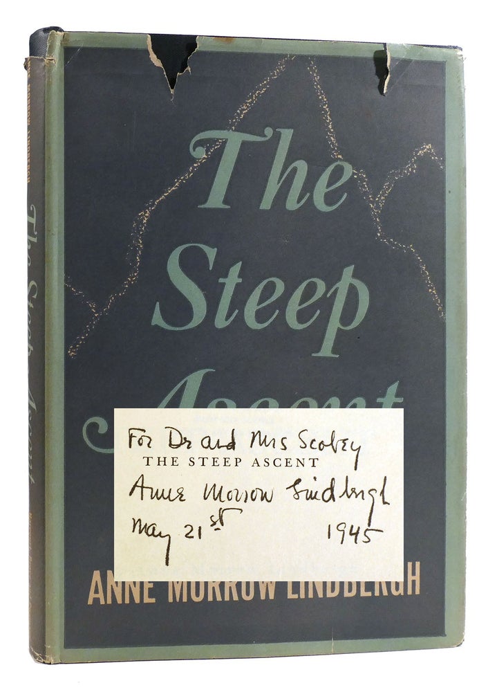 Item #179566 THE STEEP ASCENT SIGNED. Anne Morrow Lindbergh.