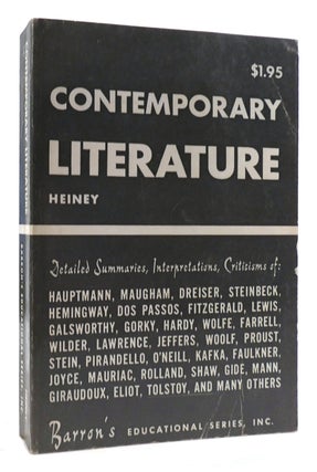 Item #179786 ESSENTIALS OF CONTEMPORARY LITERATURE. Donald W. Heiney