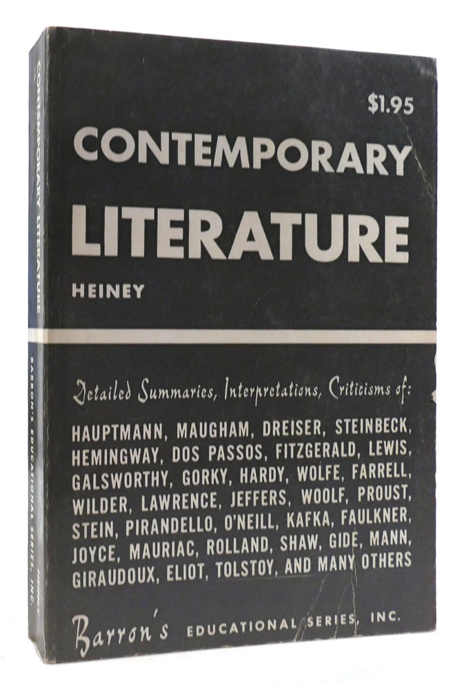 Item #179786 ESSENTIALS OF CONTEMPORARY LITERATURE. Donald W. Heiney.