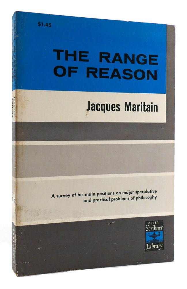 Item #179787 THE RANGE OF REASON. Jacques Maritain.