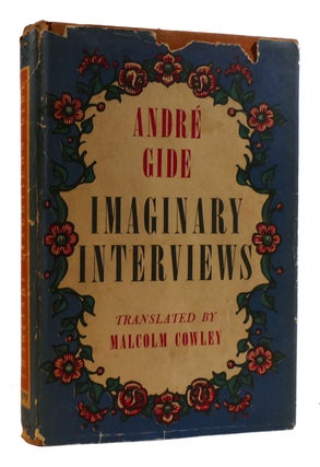 Item #180095 IMAGINARY INTERVIEWS. Andre Gide