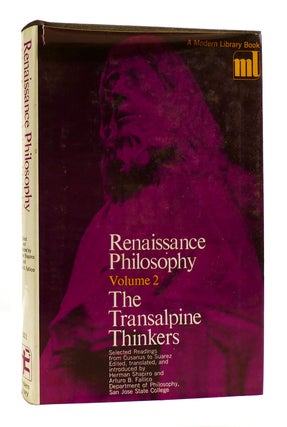 Item #181427 RENAISSANCE PHILOSOPHY VOL. II The Transalpine Thinkers. Arturo B. Fallico Herman...