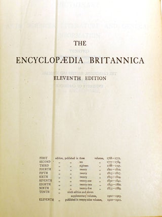 THE ENCYCLOPAEDIA BRITANNICA 32 VOLUME SET; Bound in 16: 14 of 16 Volumes