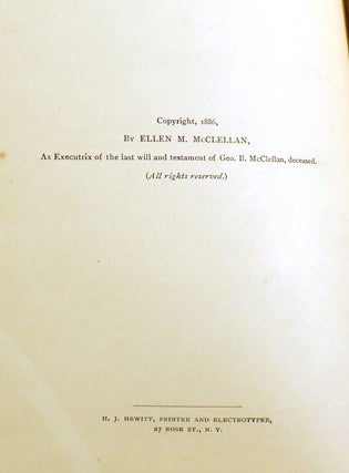 MCCLELLAN'S OWN STORY