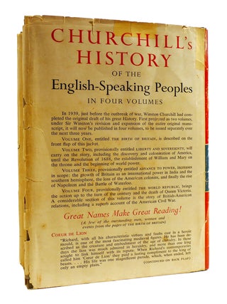 A HISTORY OF THE ENGLISH-SPEAKING PEOPLES FOUR VOLUME SET