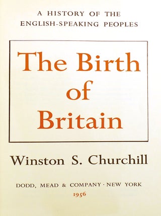 A HISTORY OF THE ENGLISH-SPEAKING PEOPLES FOUR VOLUME SET
