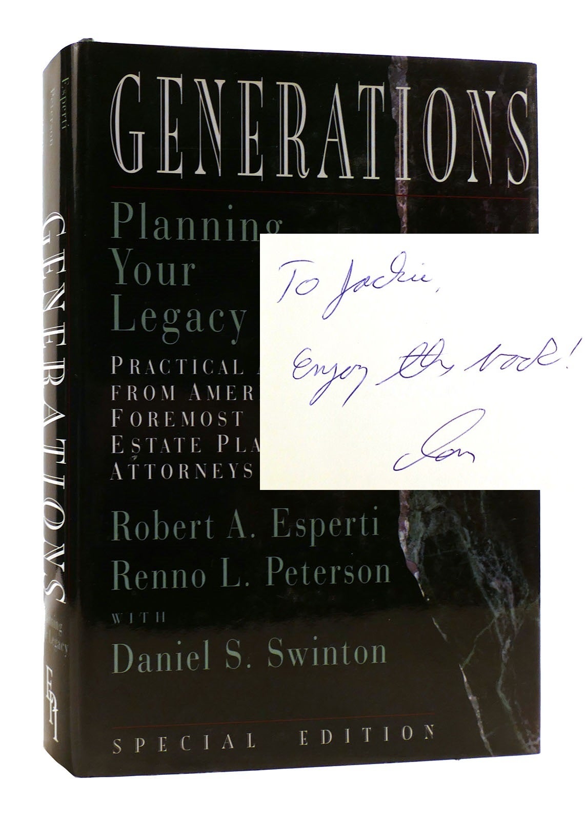 GENERATIONS SIGNED; Planning Your Legacy | Renno L. Peterson Robert A ...