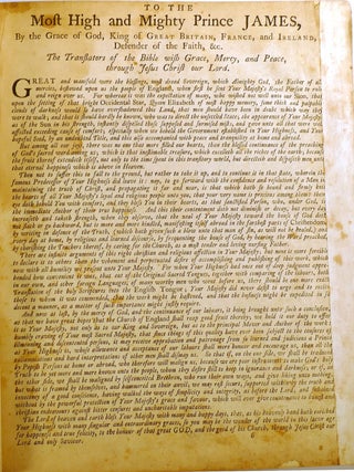 THE HOLY BIBLE CONTAINING THE OLD AND NEW TESTAMENTS; Translated out of the Original Tongues: and with the Former Translations