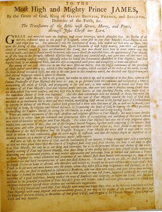 THE HOLY BIBLE CONTAINING THE OLD AND NEW TESTAMENTS; Translated out of the Original Tongues: and with the Former Translations