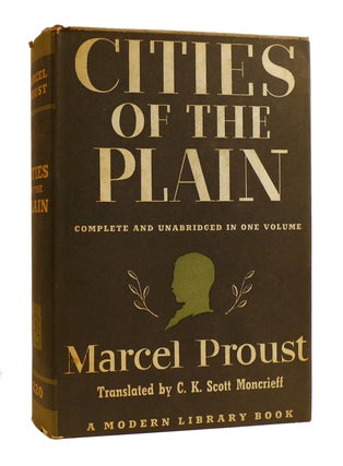 Item #183488 CITIES OF THE PLAIN. Marcel Proust