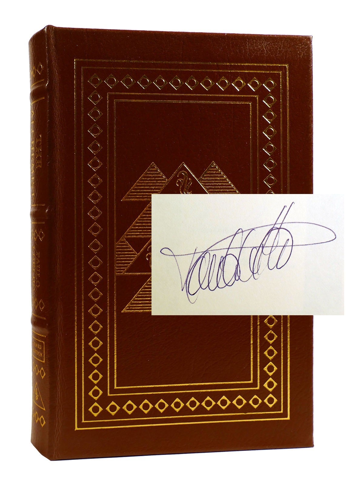 THE ALCHEMIST SIGNED; Easton Press | Paulo Coelho | First Edition