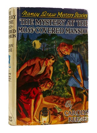 Item #183675 THE MYSTERY AT THE MOSS-COVERED MANSION Nancy Drew Mystery Stories. Carolyn Keene