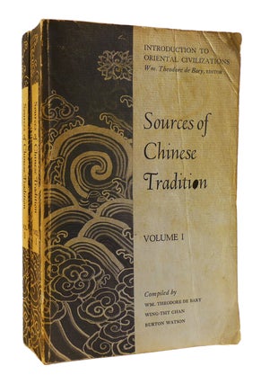 Item #183825 SOURCES OF CHINESE TRADITION 2 VOLUME SET. Wing-Tsit Chan Wm. Theodore De Bary,...