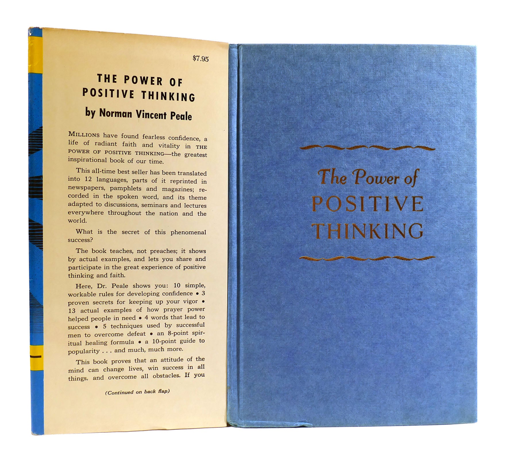 THE POWER OF POSITIVE THINKING SIGNED | Norman Vincent Peale | First ...