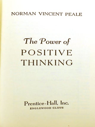 THE POWER OF POSITIVE THINKING SIGNED