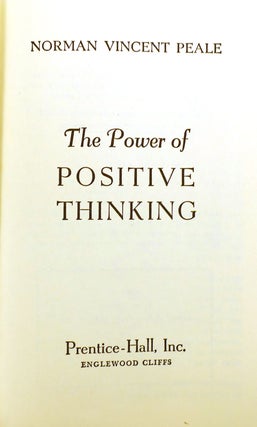 THE POWER OF POSITIVE THINKING SIGNED