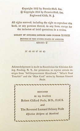 THE POWER OF POSITIVE THINKING SIGNED