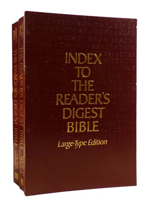 Item #183844 INDEX TO THE READER'S DIGEST BIBLE, THE READER'S DIGEST BIBLE VOLS. II AND III...