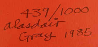 LANARK SIGNED; A Life in 4 Books