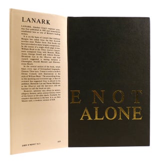 LANARK SIGNED; A Life in 4 Books