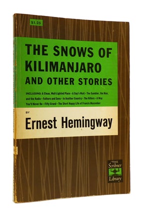 Item #184528 THE SNOWS OF KILIMANJARO AND OTHER STORIES. Ernest Hemingway