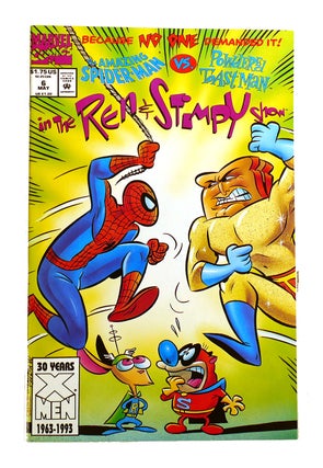 Item #184570 REN & STIMPY SHOW #6: THE AMAZING SPIDERMAN VS. POWDERED TOAST MAN. Marvel
