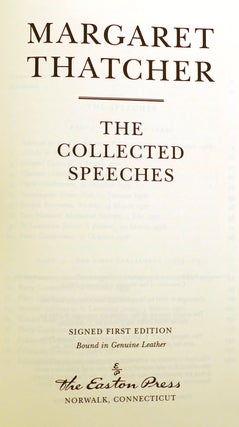 THE COLLECTED SPEECHES; Easton Press
