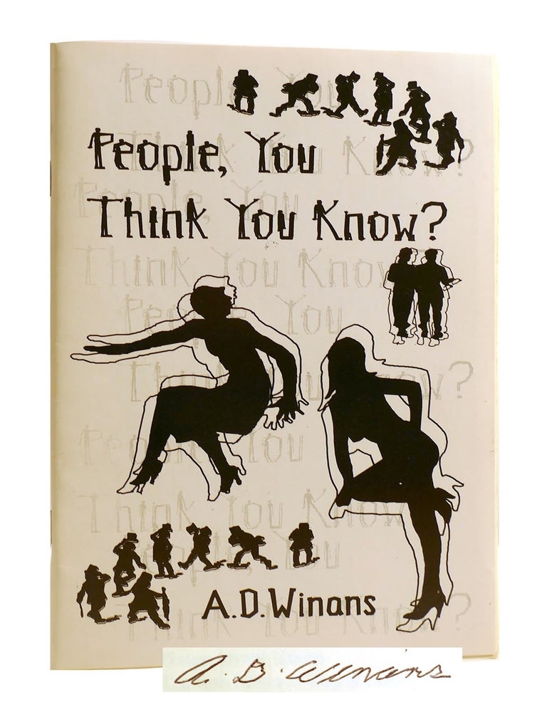 Item #185167 PEOPLE, YOU THINK YOU KNOW? SIGNED. Allan David - A. D. Winans.