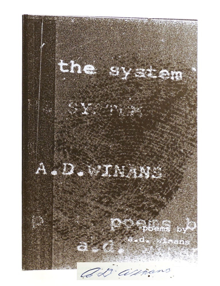 Item #185185 THE SYSTEM SIGNED. Allan David - A. D. Winans.