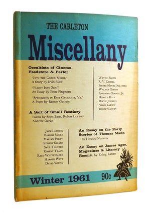 Item #185275 THE CARLETON MISCELLANY WINTER 1961. Reed Whittemore