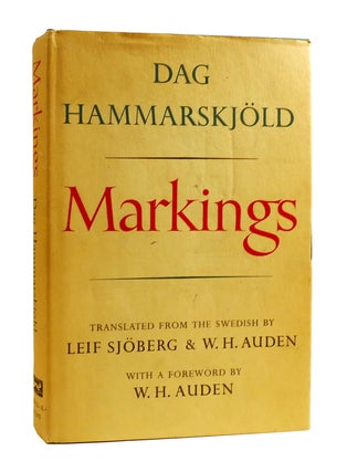 Item #185695 MARKINGS. Dag Hammarskjold