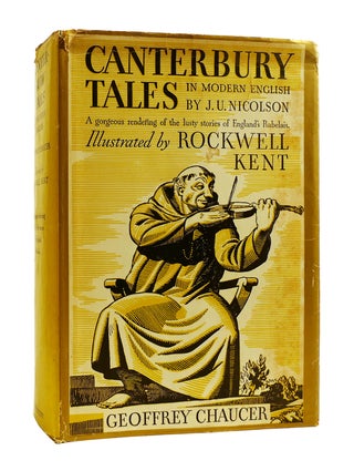 Item #186480 CANTERBURY TALES In Modern English by J. U. Nicolson. Geoffrey Chaucer Rockwell Kent