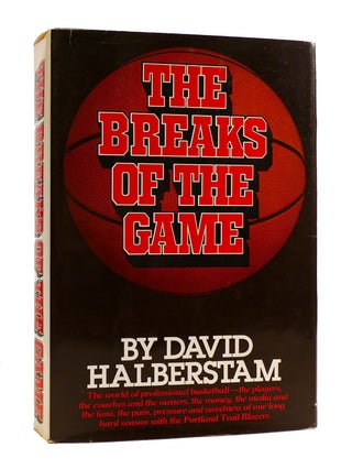 Item #186624 THE BREAKS OF THE GAME. David Halberstam