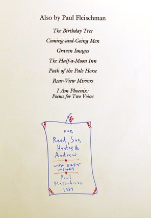 JOYFUL NOISE SIGNED; Poems for Two Voices