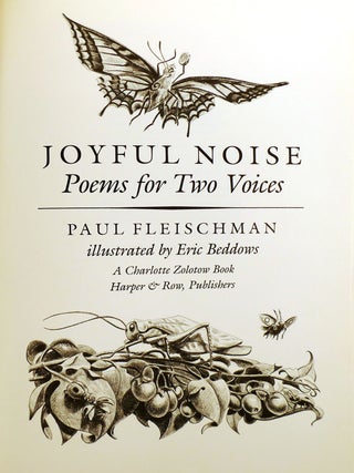 JOYFUL NOISE SIGNED; Poems for Two Voices