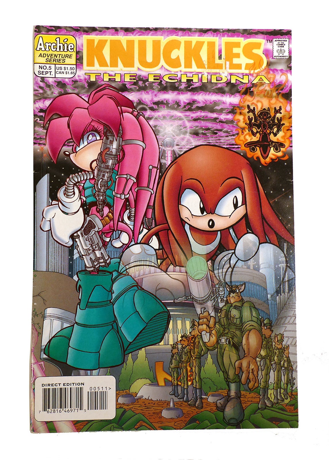KNUCKLES THE ECHIDNA NO. 5 SEPTEMBER 1997 | Ken Penders | First Edition ...