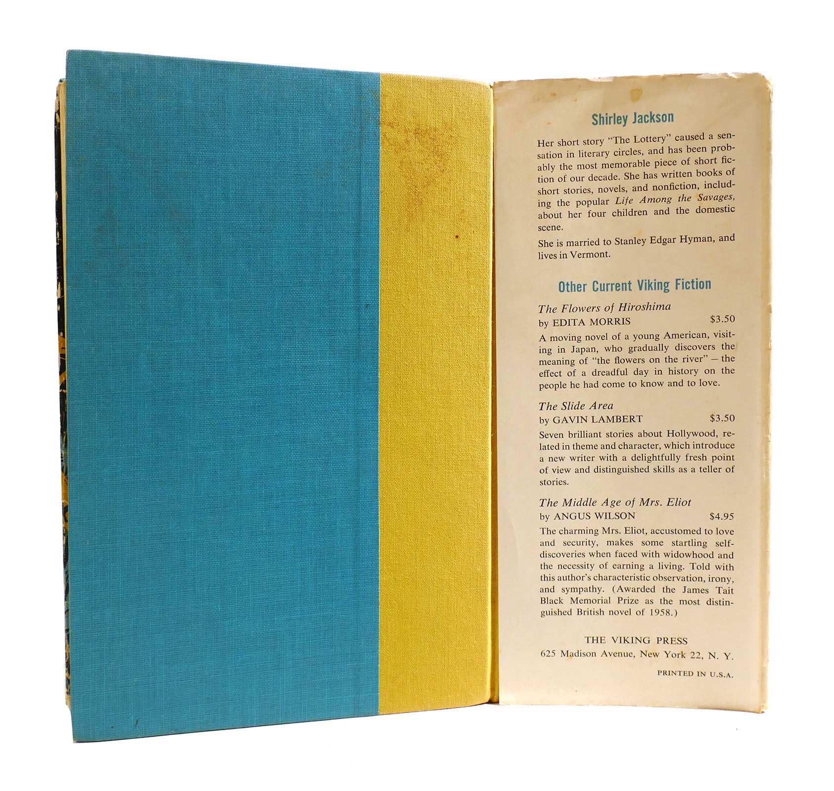 THE HAUNTING OF HILL HOUSE | Shirley Jackson | First Edition; First ...
